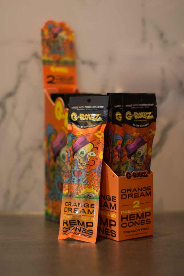 G-ROLLZ Hemp Cones Orange Dream